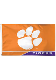 Clemson Tigers 3x5 Orange Silk Screen Grommet Flag