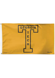 GA Tech Yellow Jackets 3x5 Gold Silk Screen Grommet Flag