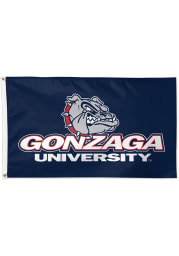 Gonzaga Bulldogs 3x5 Navy Blue Silk Screen Grommet Flag