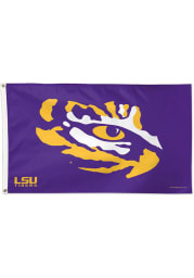 LSU Tigers 3x5 Purple Silk Screen Grommet Flag