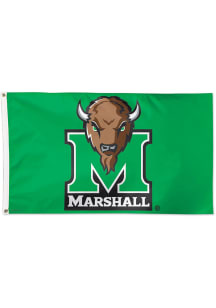 Marshall Thundering Herd 3x5 Green Silk Screen Grommet Flag