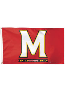 Red Maryland Terrapins 3x5 Silk Screen Grommet Flag