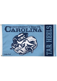 North Carolina Tar Heels 3x5 Blue Silk Screen Grommet Flag