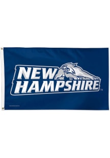 New Hampshire Wildcats 3x5 Blue Silk Screen Grommet Flag