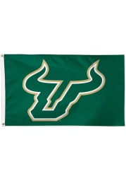 South Florida Bulls 3x5 Green Silk Screen Grommet Flag