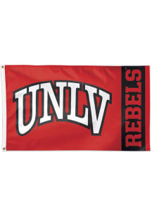 UNLV Runnin Rebels 3x5 Red Silk Screen Grommet Flag