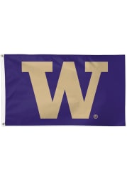 Washington Huskies 3x5 Purple Silk Screen Grommet Flag