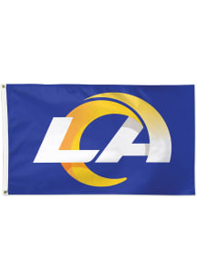 Los Angeles Rams 3x5 Blue Silk Screen Grommet Flag