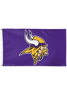 Minnesota Vikings 3x5 Purple Silk Screen Grommet Flag