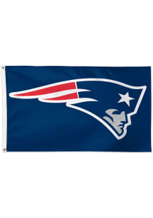 New England Patriots 3x5 Navy Blue Silk Screen Grommet Flag