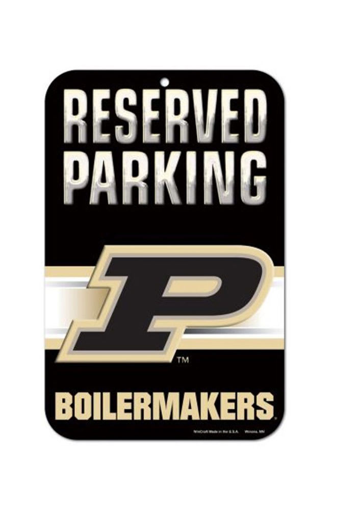 Purdue Boilermakers Reserved Parking Plastic Sign