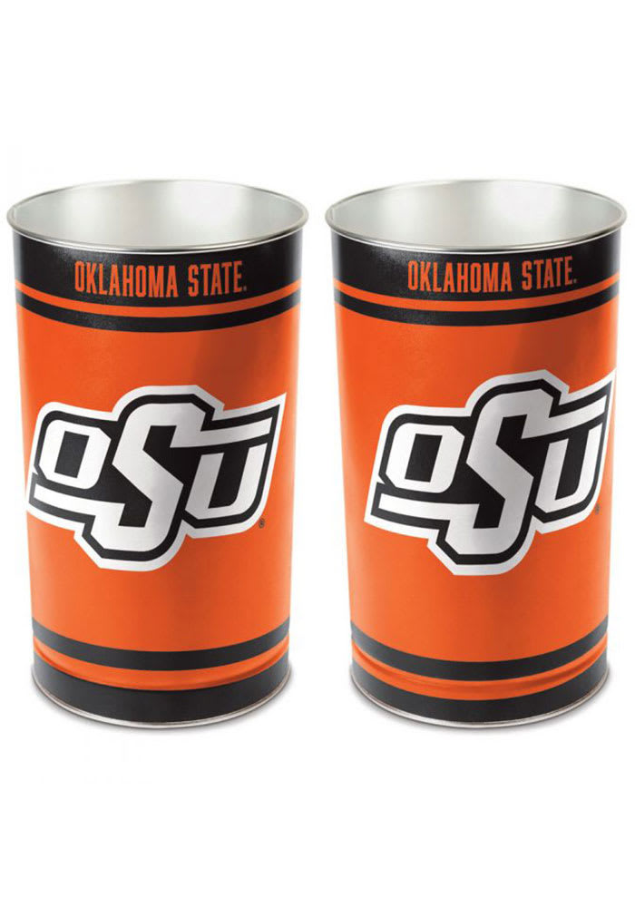 Oklahoma State Cowboys Tapered Waste Basket