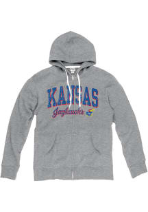 Kansas Jayhawks Womens Grey Laguna Long Sleeve Full Zip Jacket