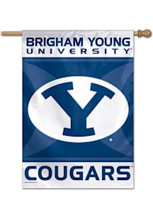 BYU Cougars Logo 28x40 Banner - Blue