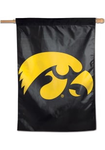 Black Iowa Hawkeyes Logo 28x40 Design Banner