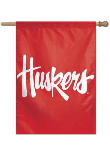 Black Nebraska Cornhuskers Logo 28x40 Banner