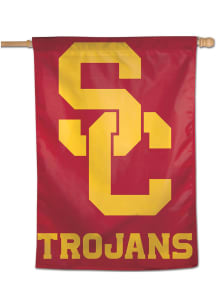 Cardinal USC Trojans Logo 28x40 Banner