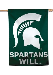 Michigan State Spartans Spartans Will 28x40 Banner