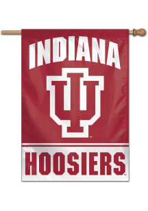 Red Indiana Hoosiers Typeset 28x40 Banner