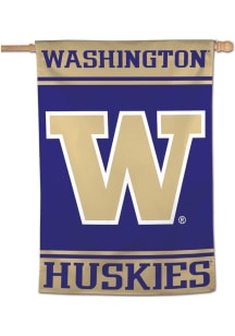 Purple Washington Huskies 28x40 Striped Banner