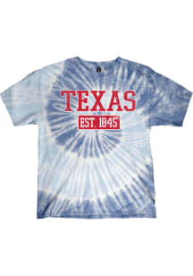 Texas Womens Light Blue Arch EST 1845 Short Sleeve T-Shirt