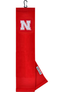 Red Nebraska Cornhuskers Embroidered Microfiber Golf Towel