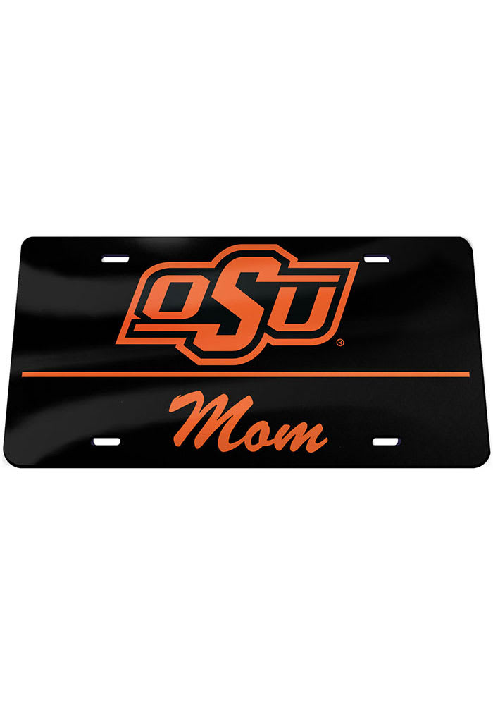 Oklahoma State Cowboys Mom Car Accessory License Plate