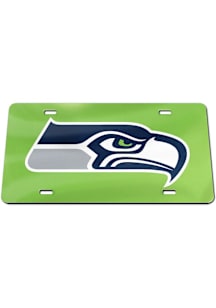 Seattle Seahawks Green Mascot Car Accessory License Plate