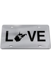 West Virginia Mountaineers Black Love Car Accessory License Plate