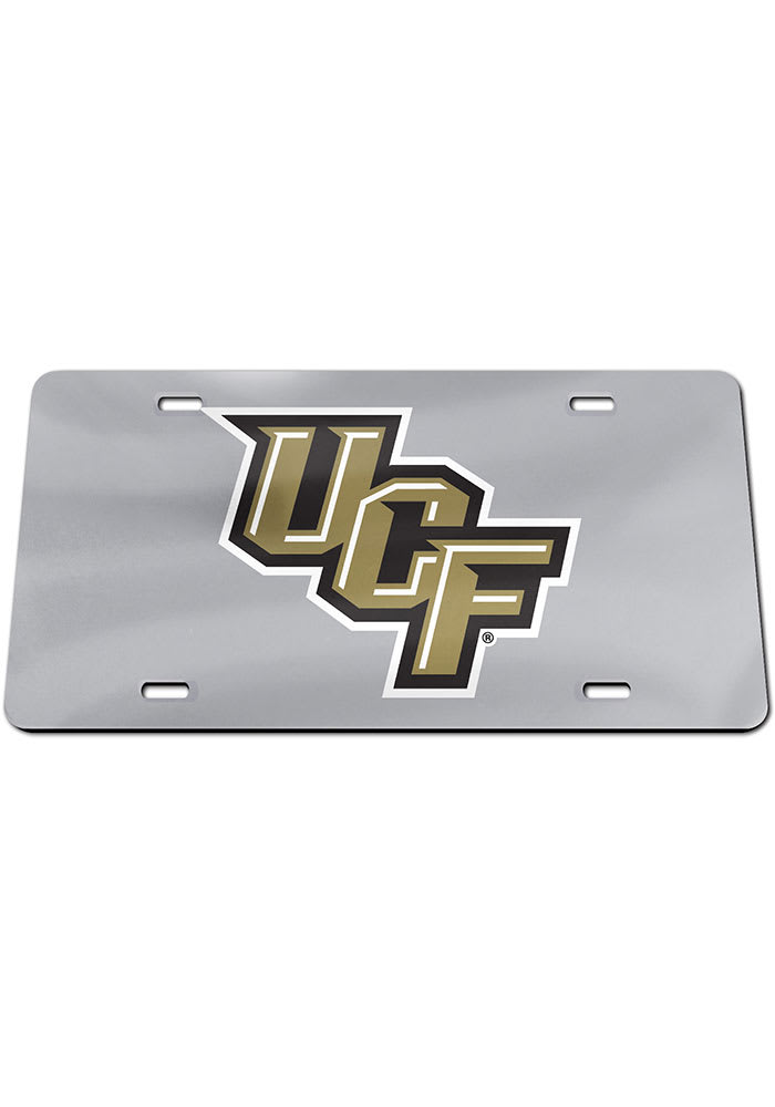 UCF Knights License Plate UCF Knights Logo License Tag SILVER