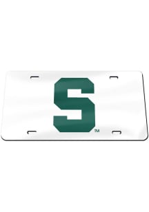 Michigan State Spartans Silver  Logo License Plate
