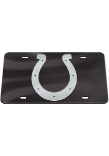 Indianapolis Colts Silver Logo Black Background Car Accessory License Plate