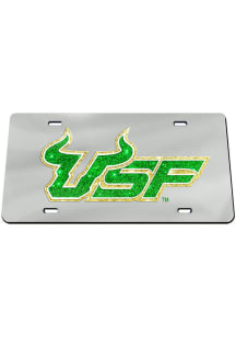 South Florida Bulls Glitter Car Accessory License Plate