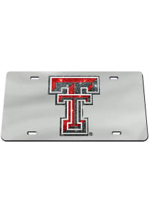 Texas Tech Red Raiders Glitter Logo Car Accessory License Plate