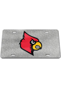 Louisville Cardinals Glitter Car Accessory License Plate