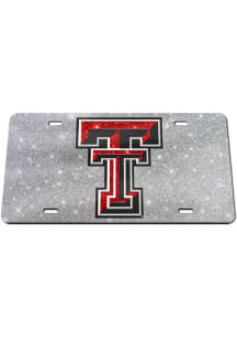 Texas Tech Red Raiders Glitter Car Accessory License Plate