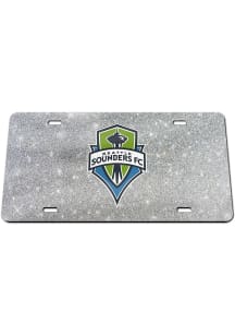 Seattle Sounders FC Glitter Car Accessory License Plate