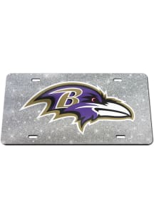 Baltimore Ravens Glitter Logo Car Accessory License Plate