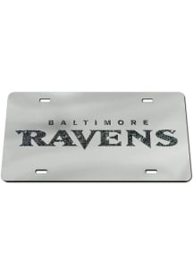 Baltimore Ravens Glitter Car Accessory License Plate