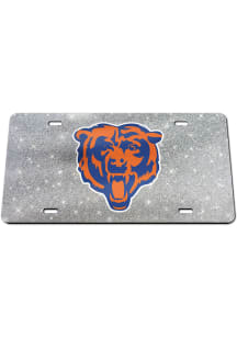 Chicago Bears Glitter Car Accessory License Plate