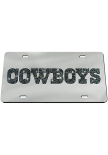 Dallas Cowboys Glitter Car Accessory License Plate