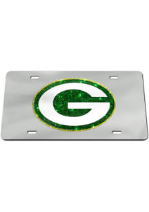 Green Bay Packers Glitter Car Accessory License Plate