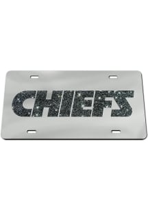 Kansas City Chiefs Glitter Logo Car Accessory License Plate