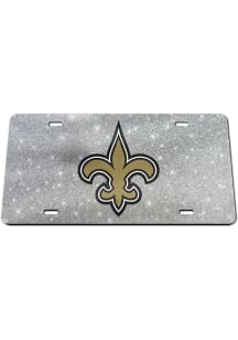 New Orleans Saints Glitter Car Accessory License Plate
