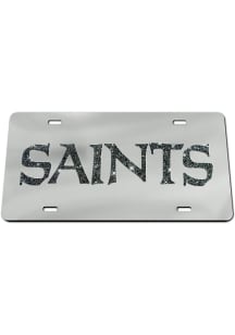 New Orleans Saints Glitter Car Accessory License Plate