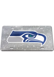 Seattle Seahawks Glitter Car Accessory License Plate
