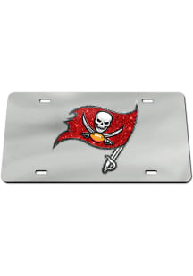 Tampa Bay Buccaneers Glitter Car Accessory License Plate