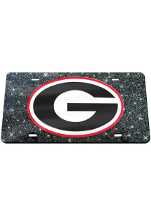 Georgia Bulldogs Glitter Car Accessory License Plate