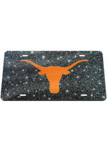 Texas Longhorns Glitter Car Accessory License Plate
