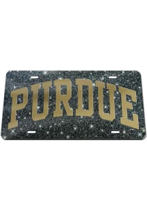 Purdue Boilermakers Black  Glitter License Plate